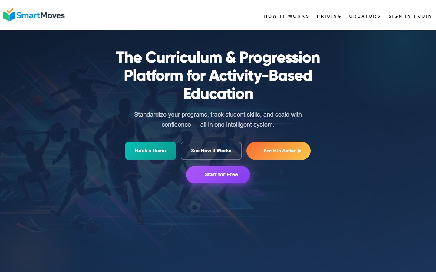 SmartMoves homepage screenshot