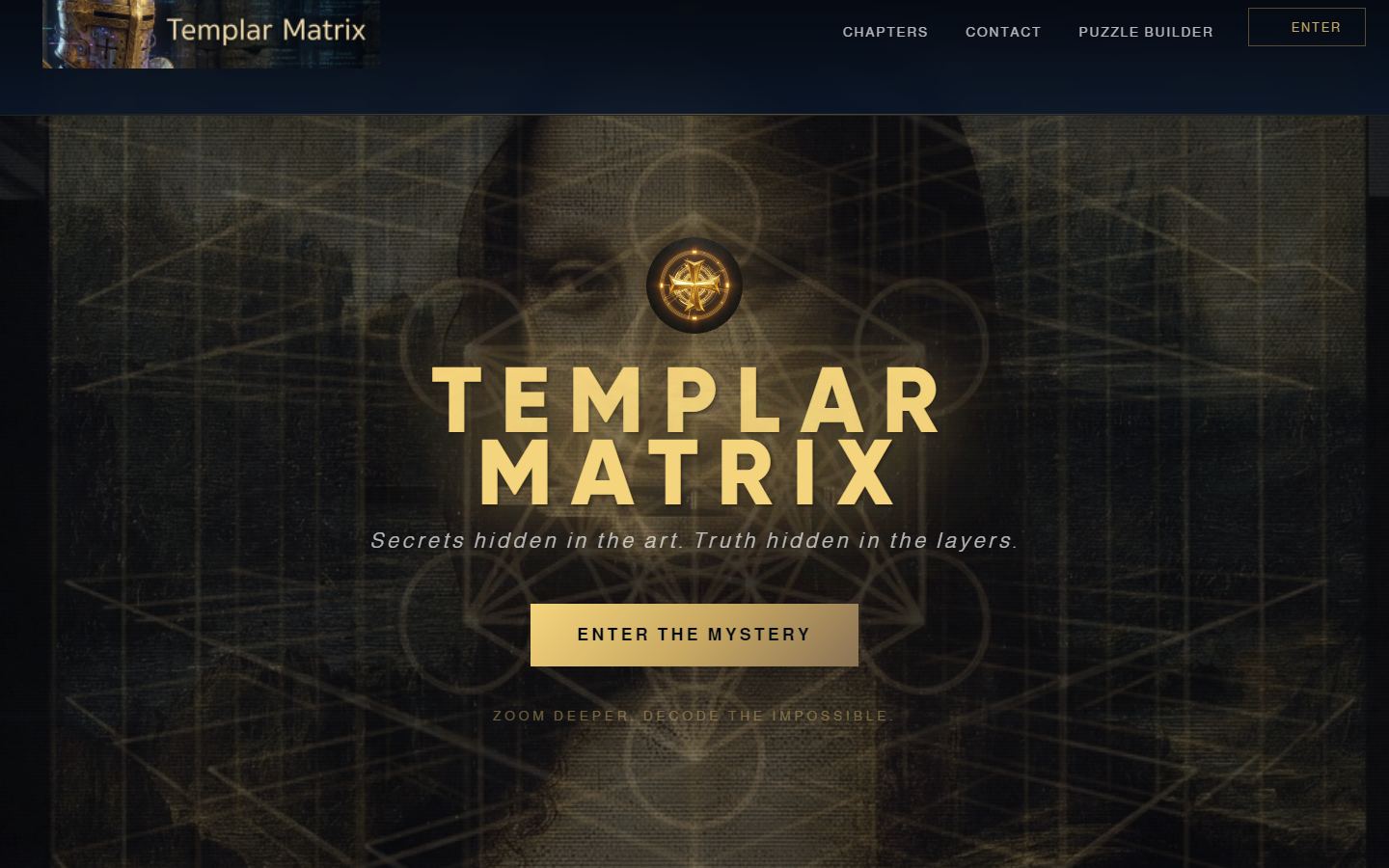 Templar Matrix homepage screenshot